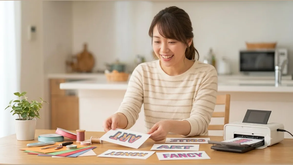 何色でも重ねられる『魔法のフチ文字』を印刷しよう