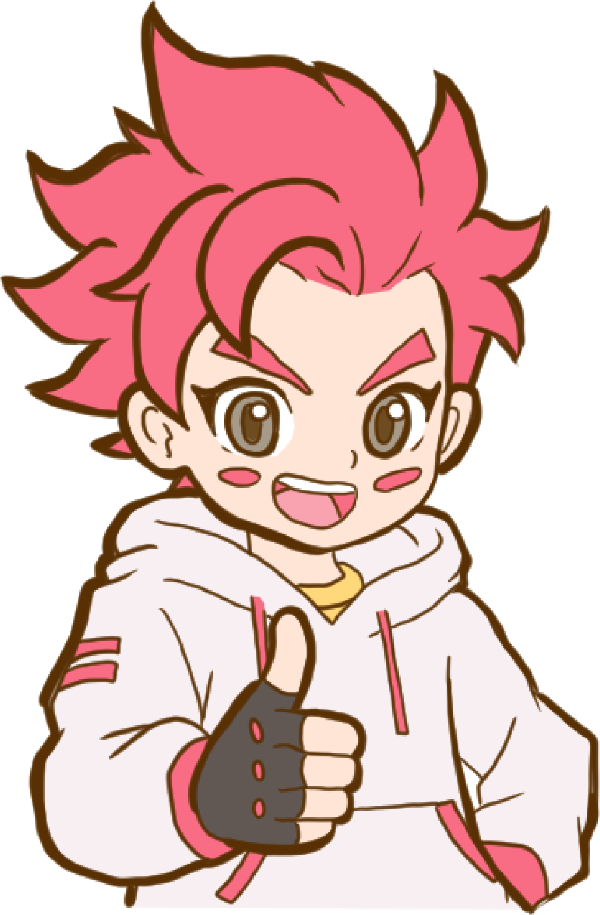 A boy giving a thumbs-up