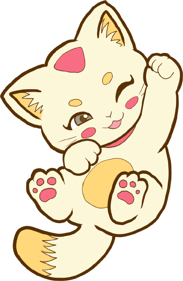 A beckoning cat (maneki-neko)