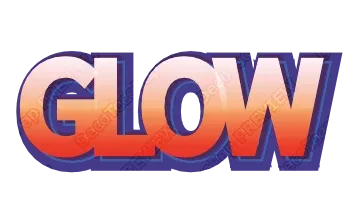 "GLOW" Comic 3D - deco text template (Graffiti, Layered outline, Gloss)