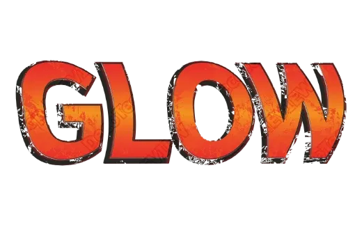 "GLOW" Grunge Flame - deco text template (Graffiti, Rough, 3D)